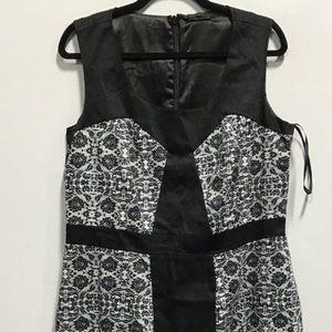 City Chic sexy floral black and white dress- Small